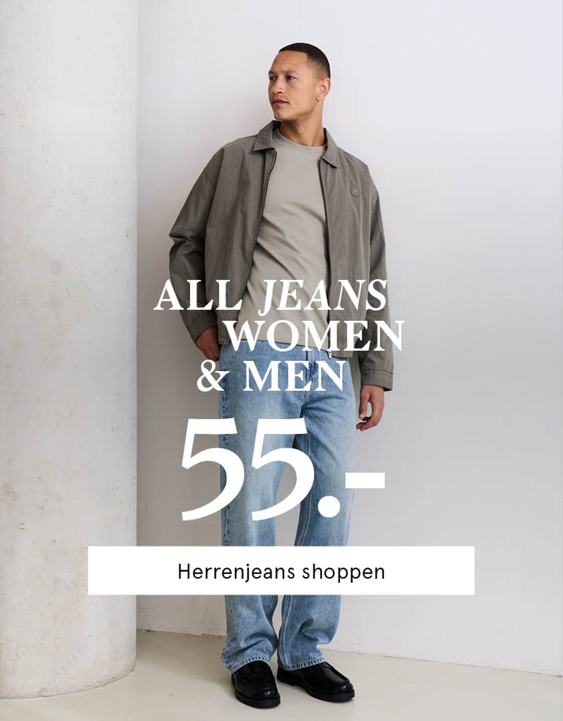 all jeans women &men 55.-