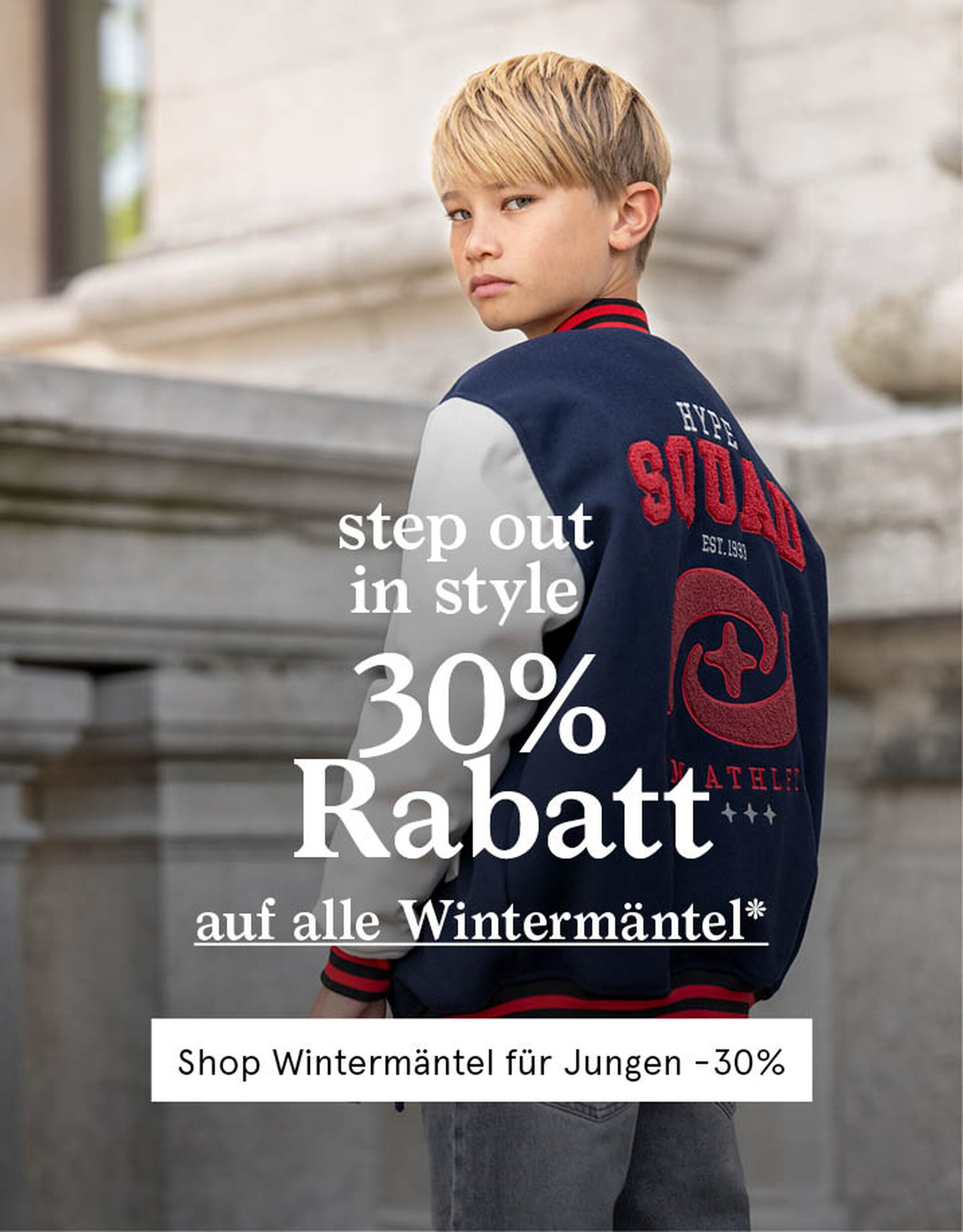 -30% auf alle Wintermäntel