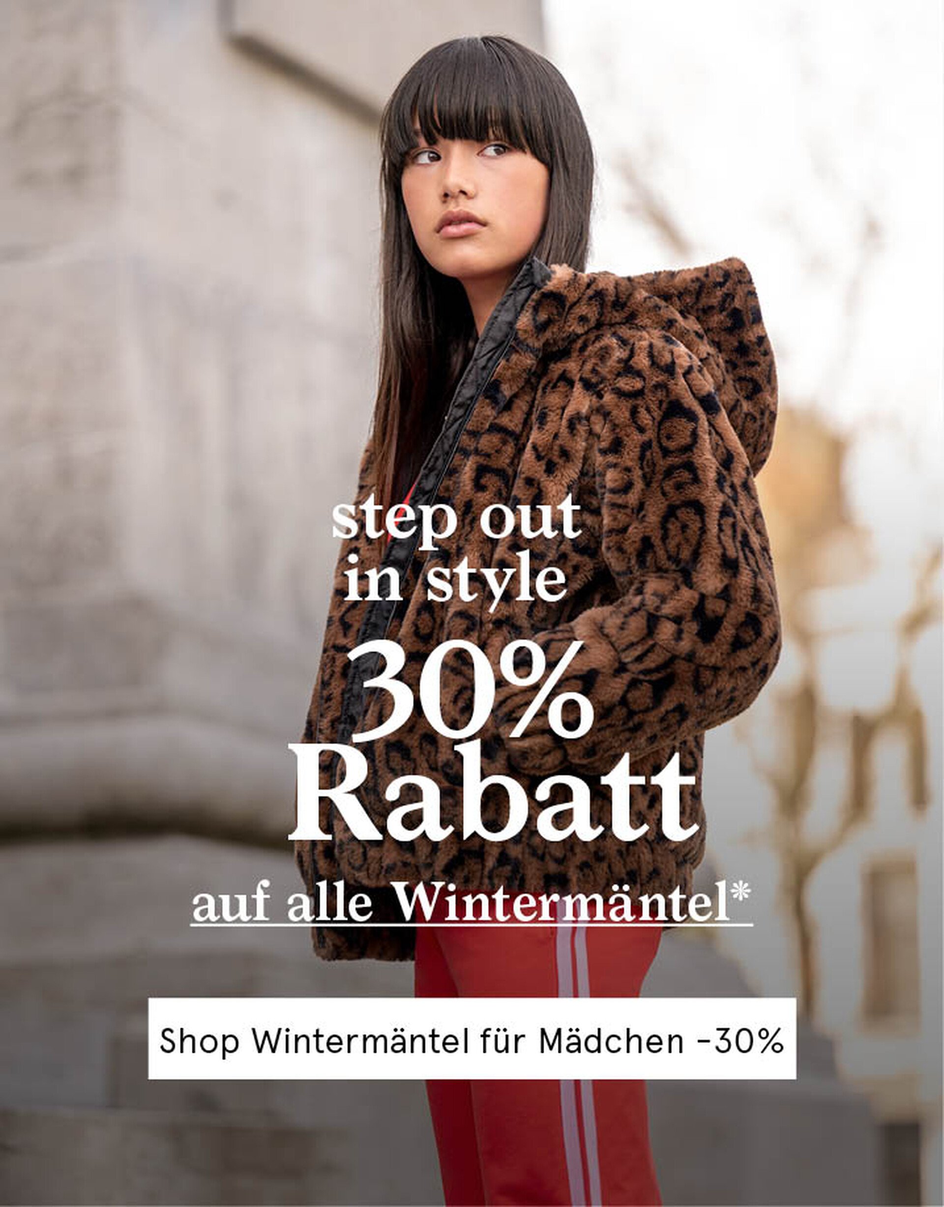 -30% auf alle Wintermäntel