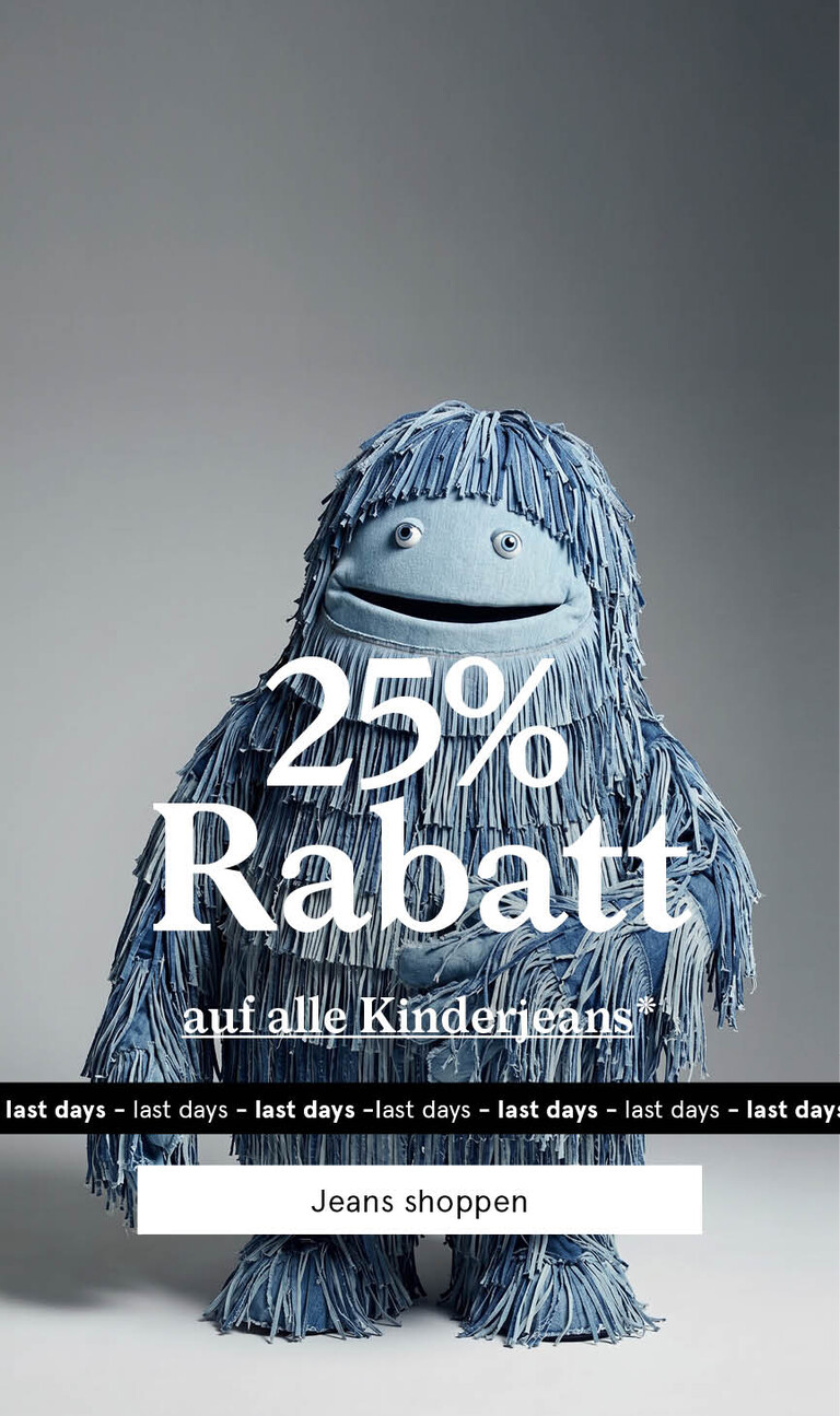 25% Rabatt auf alle Kinderjeans