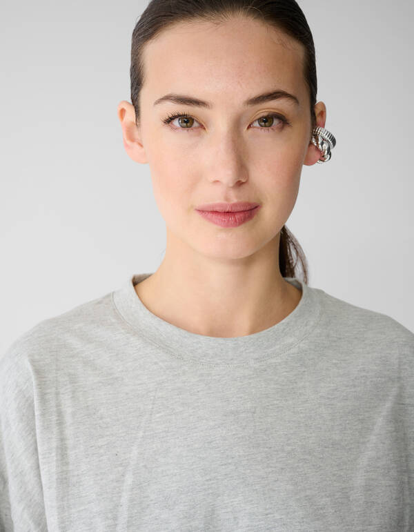 Knot T-Shirt Hellgrau SHOEBY WOMEN