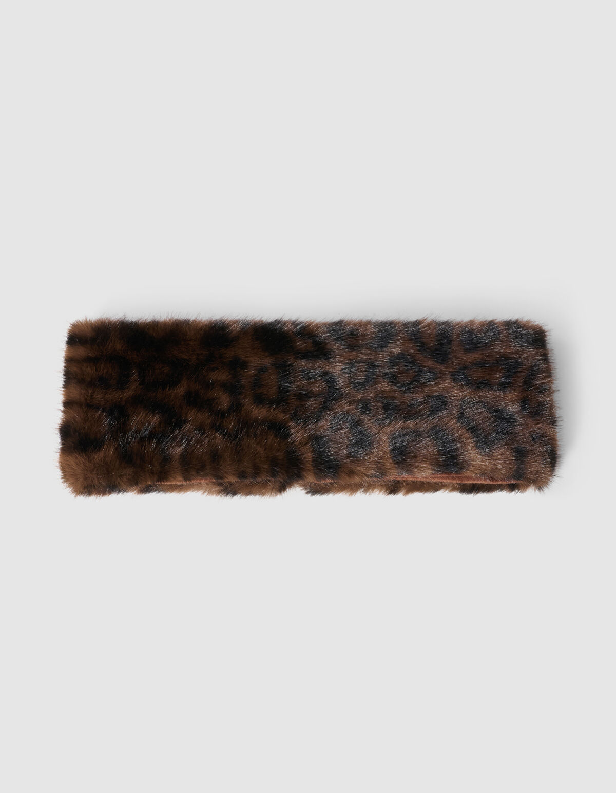 Leopard Faux Fur Haarband Braun SHOEBY ACCESSOIRES