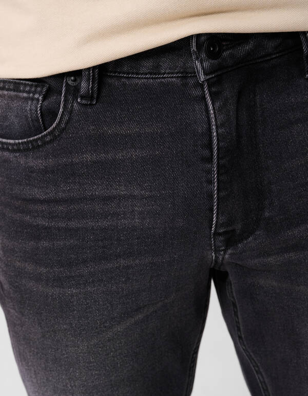 Gewaschene Straight Jeans Schwarz L32 SHOEBY MEN
