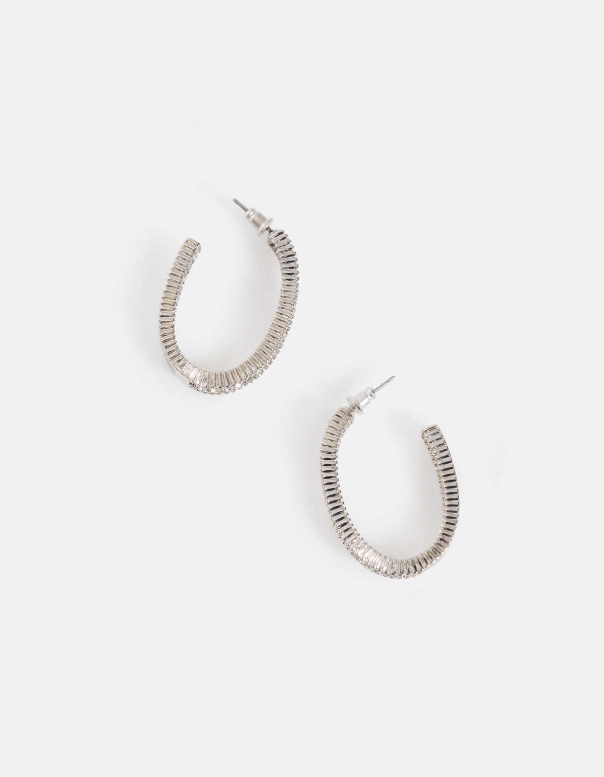 Strass-Ohrringe Silber SHOEBY ACCESSOIRES