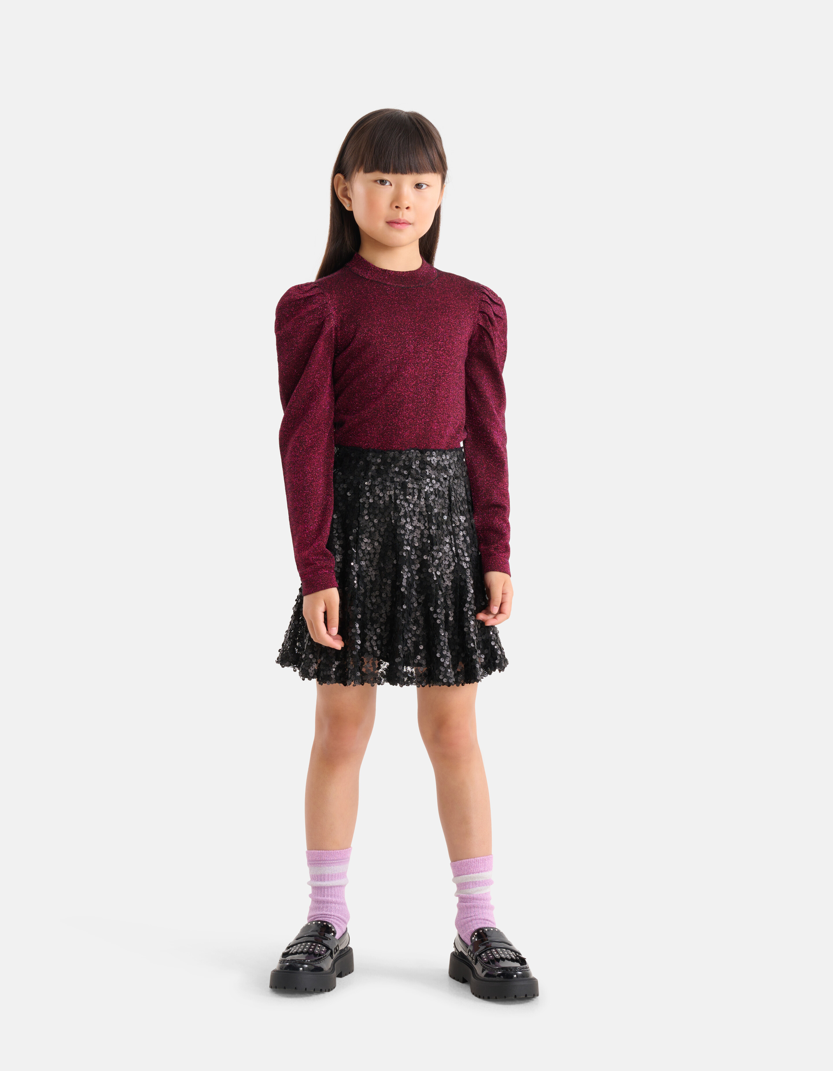 Paillettenrock Schwarz von Nicolette SHOEBY GIRLS