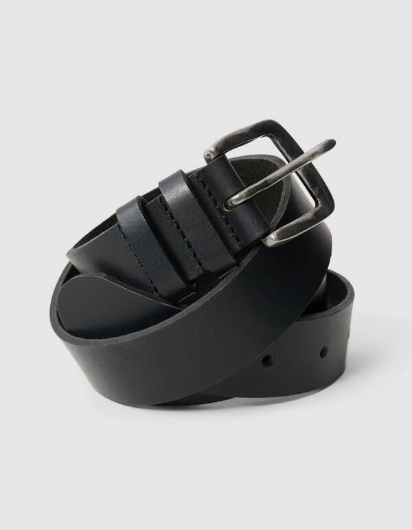 Lederg&uuml;rtel Schwarz SHOEBY ACCESSOIRES
