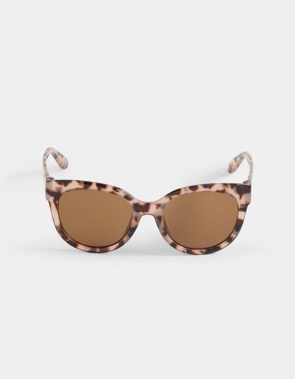 Sonnenbrille mit Leopardenmuster Braun SHOEBY ACCESSOIRES
