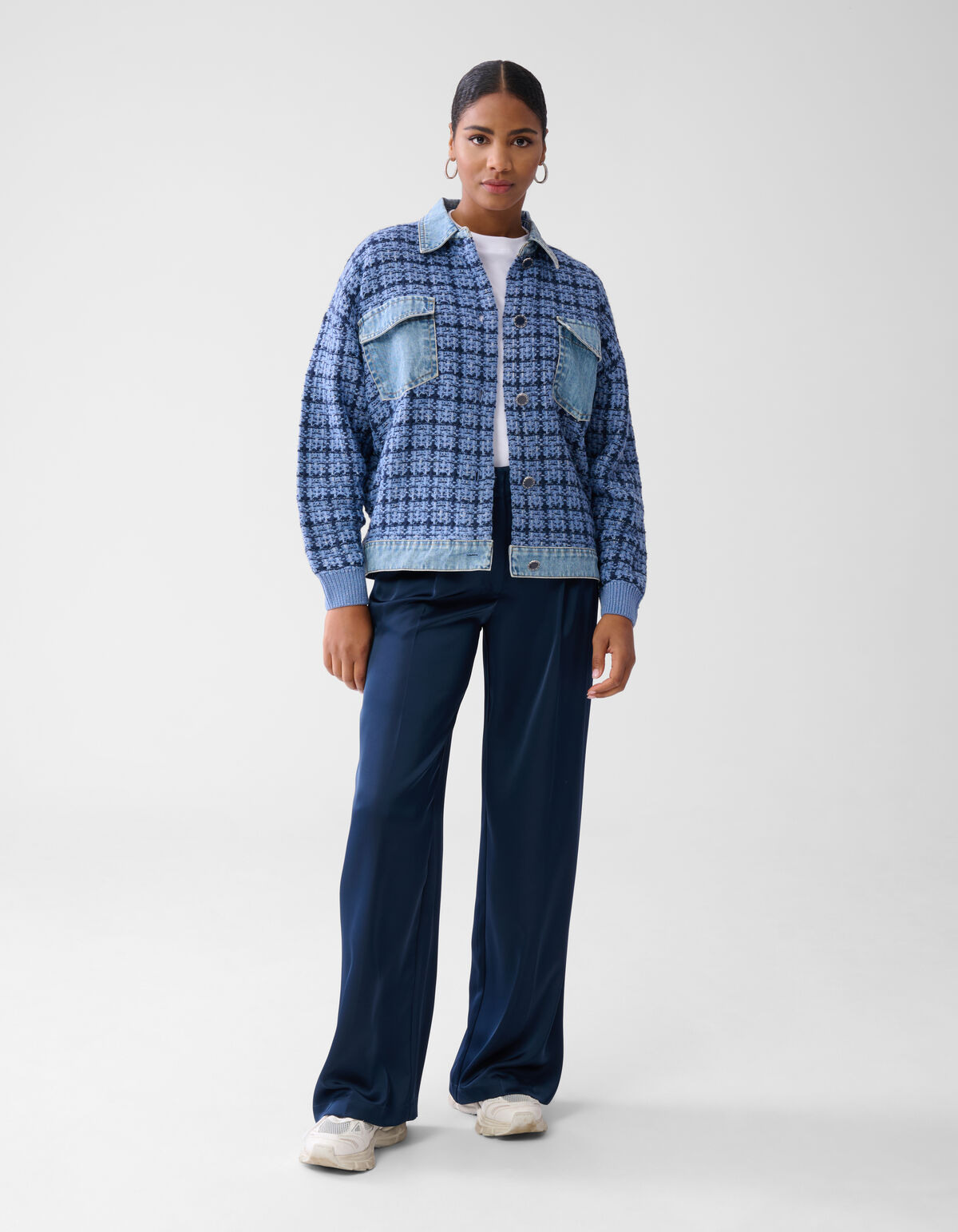 Tweed Mix Jacke Blau SHOEBY WOMEN