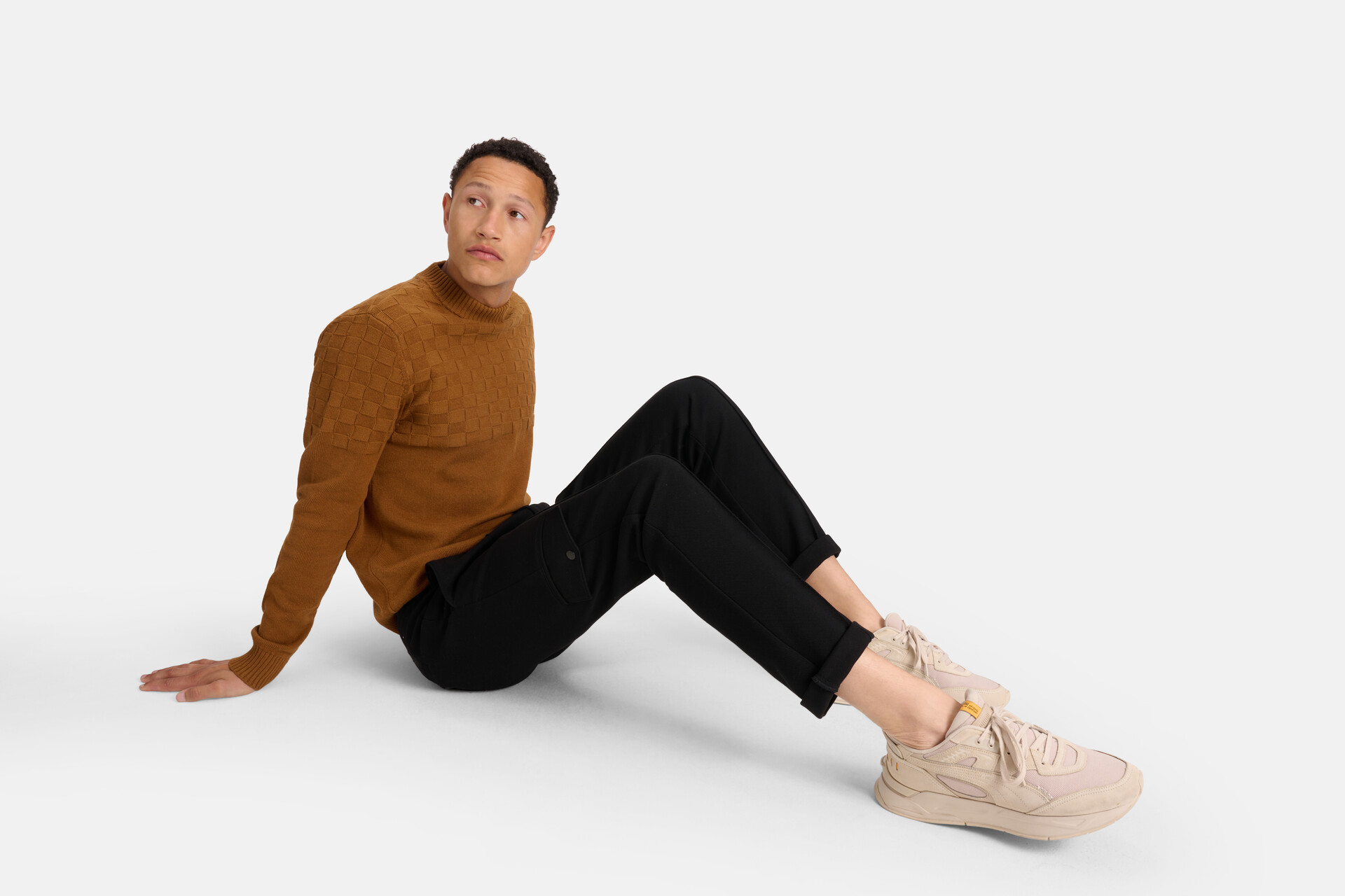Blocked Sweater Braun SHOEBY MEN