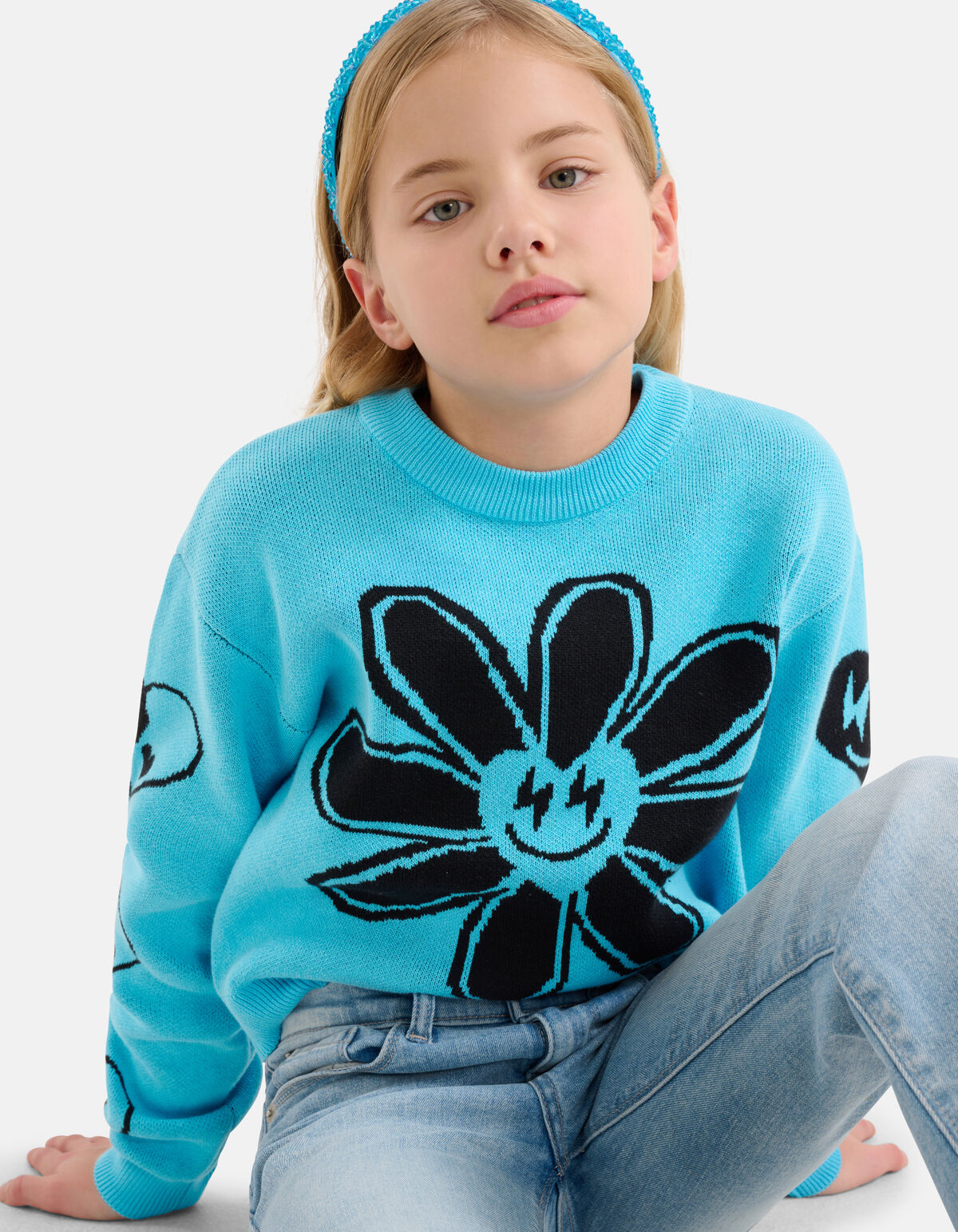 Artwork Pullover Blau SHOEBY GIRLS