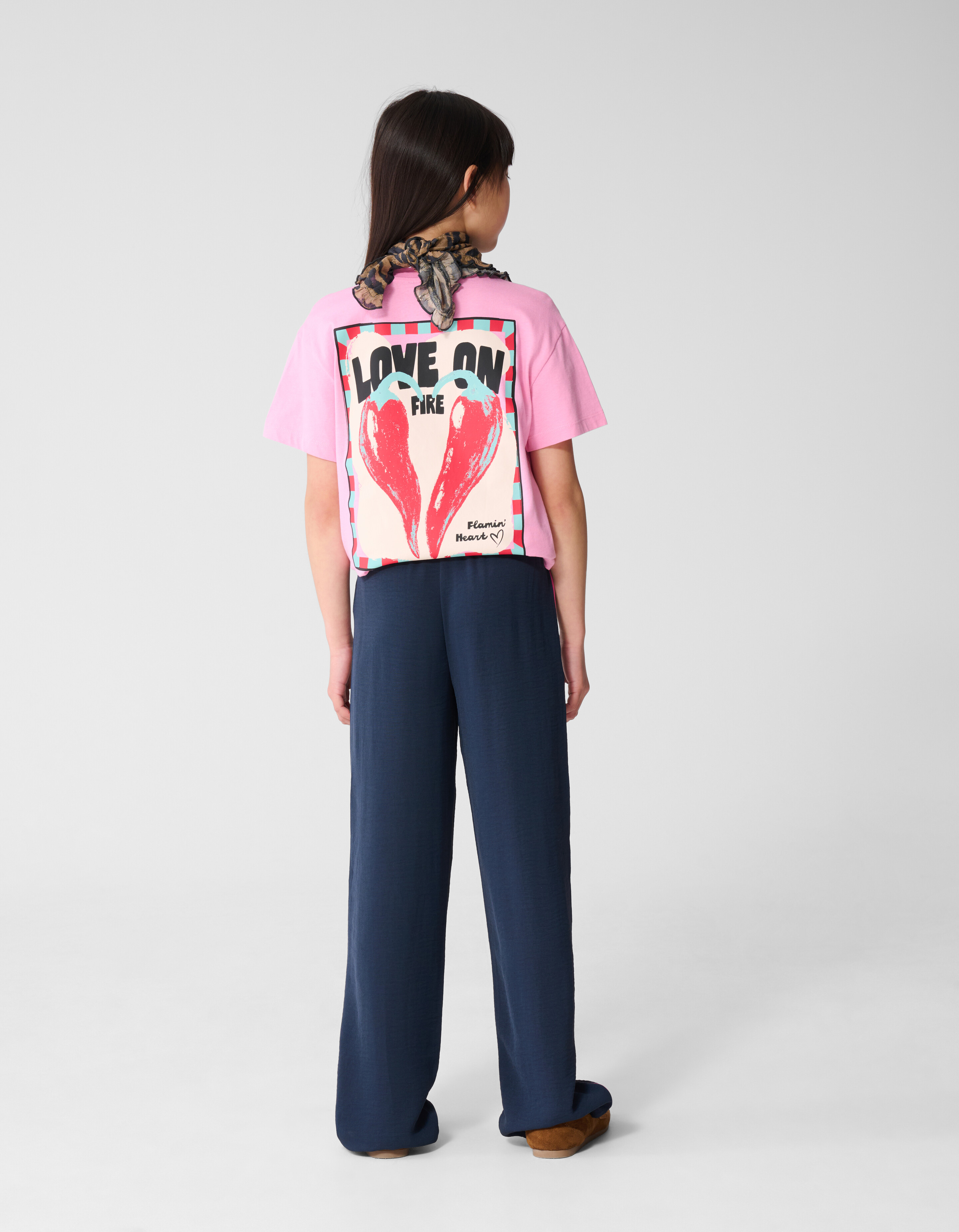 Piping Wide-Leg-Hose Dunkelblau SHOEBY GIRLS