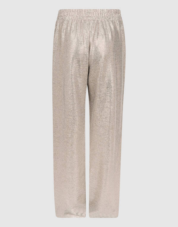 Metallische Hose mit weitem Bein Silber SHOEBY GIRLS