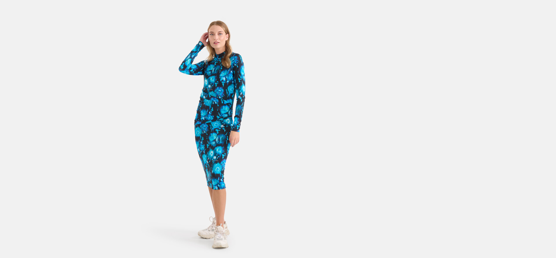 Bedrucktes Reisekleid Blau SHOEBY WOMEN