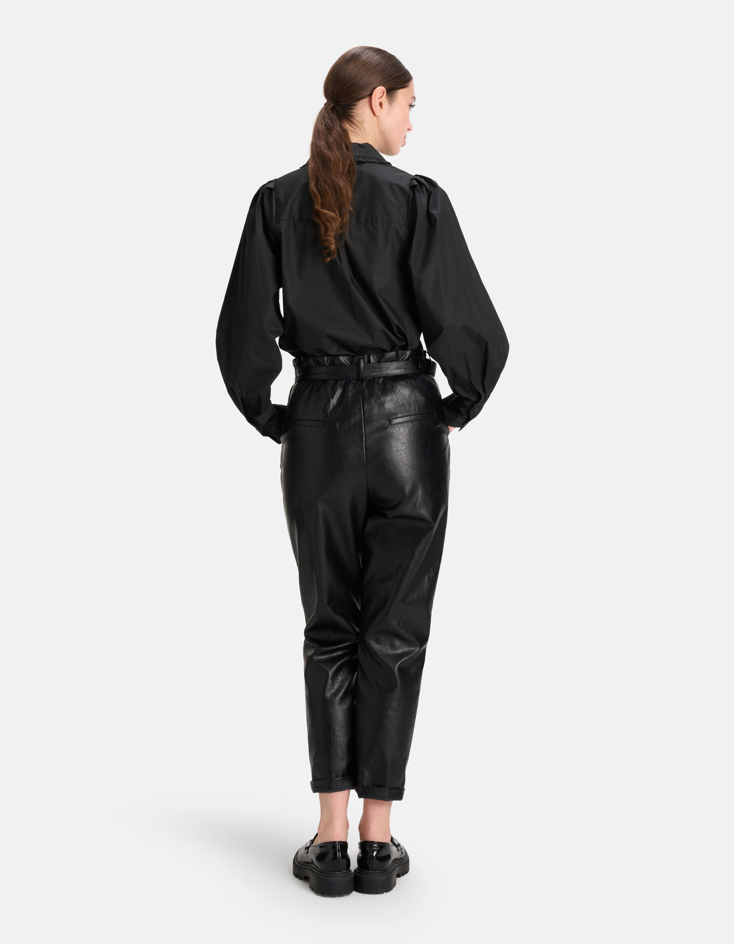 Bluse mit Strass-Detail Schwarz SHOEBY WOMEN