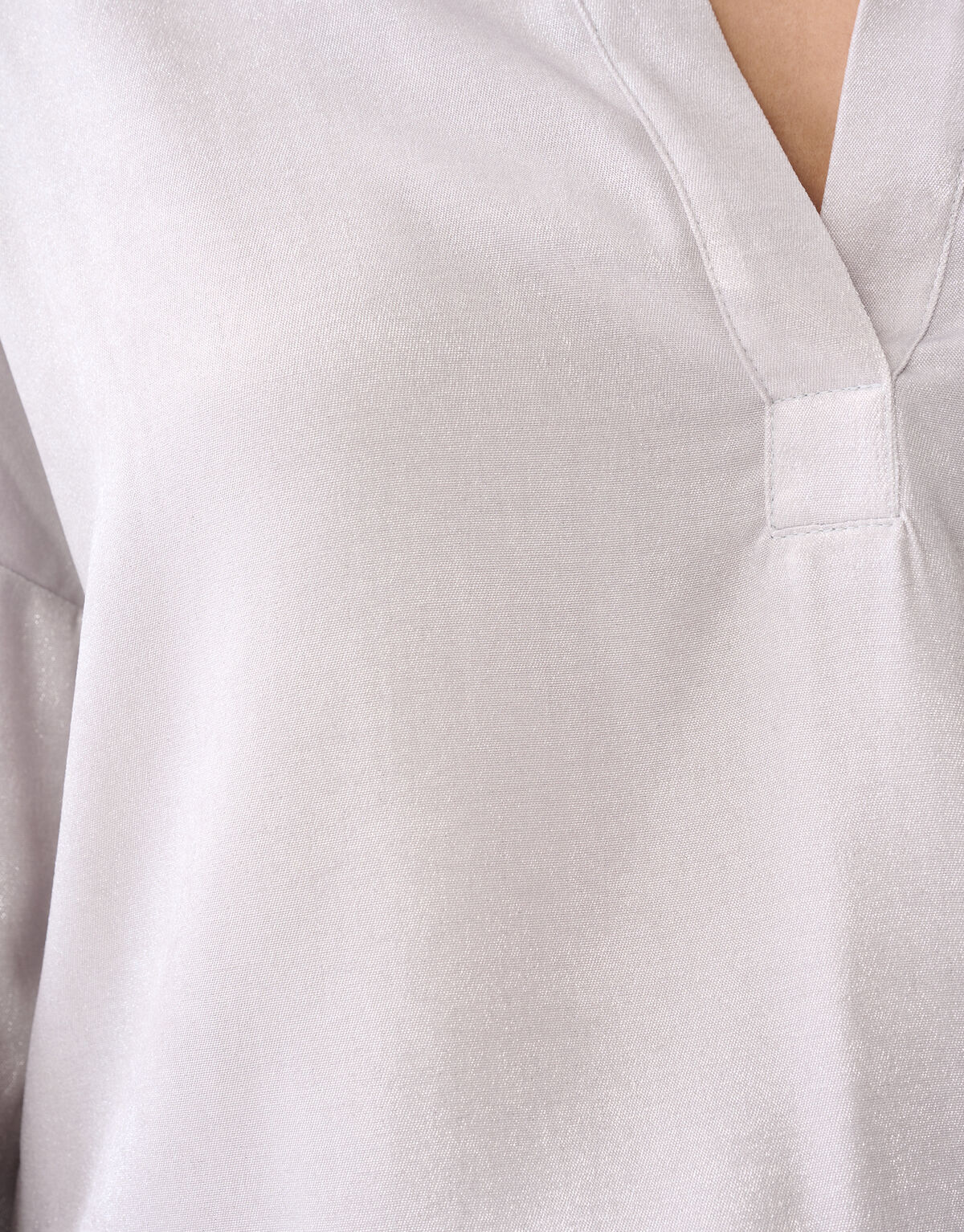 Glänzende weite Bluse Silber SHOEBY WOMEN