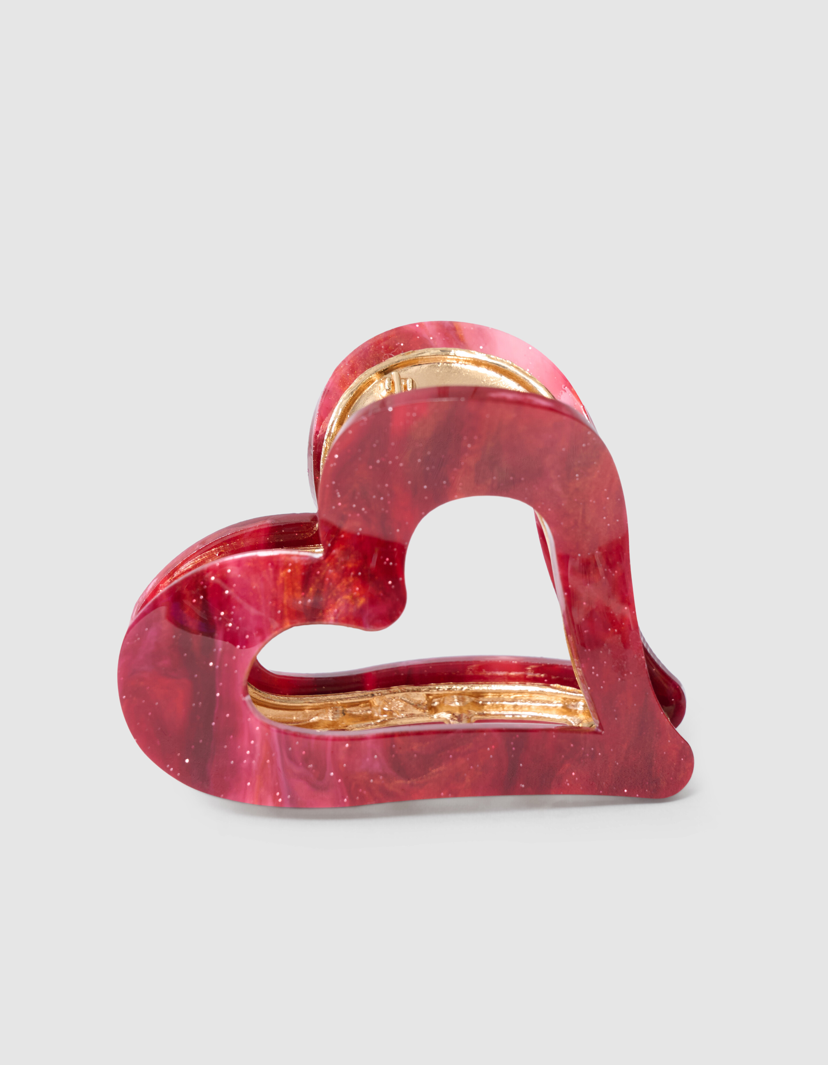 Herz Haarklammer Rot SHOEBY ACCESSOIRES