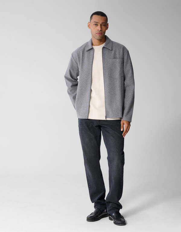 Melange Overshirt Grau SHOEBY MEN