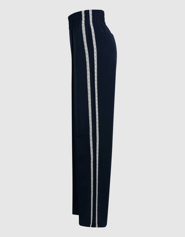 Sportliche Hose mit weitem Bein Dunkelblau SHOEBY WOMEN