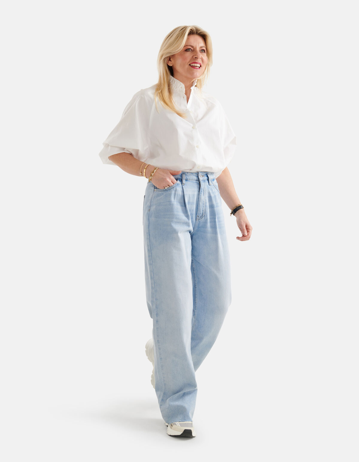 Weit geschnittene Jeans Blau SHOEBY WOMEN