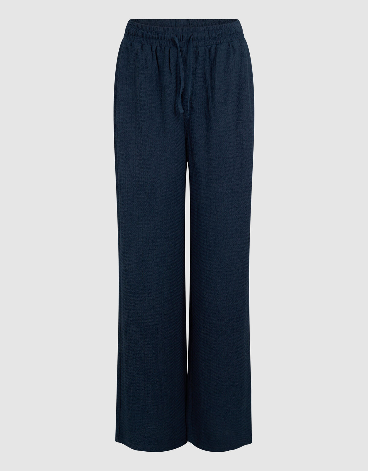 Crinkle-Hose mit weitem Bein Dunkelblau SHOEBY WOMEN