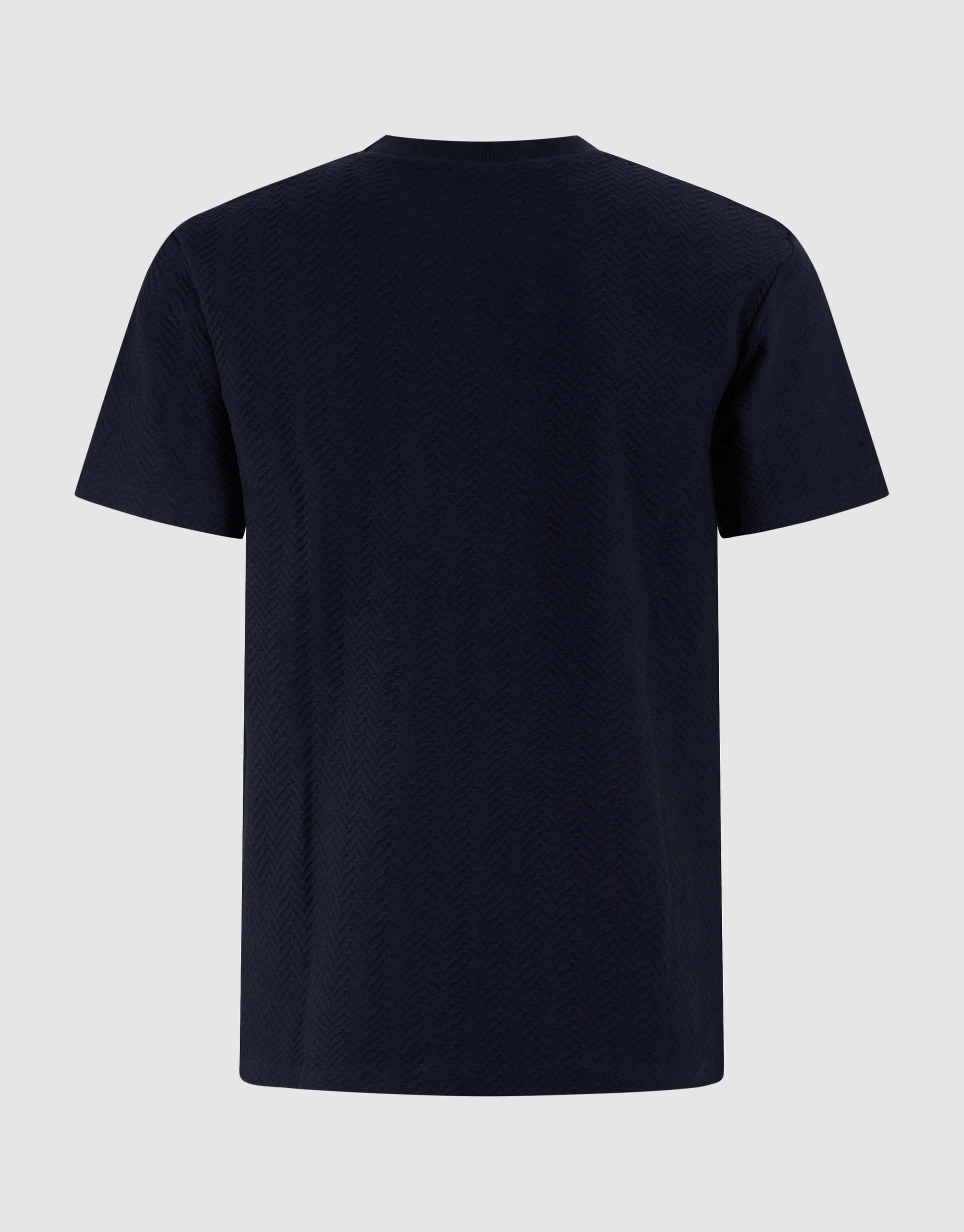 Jacquard-T-Shirt Dunkelblau SHOEBY MEN