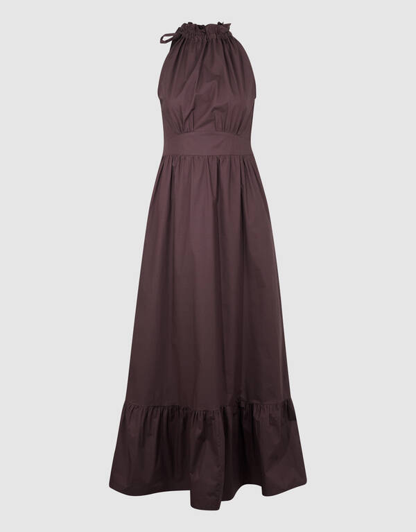 Tr&auml;ger Maxi Kleid Braun SHOEBY WOMEN