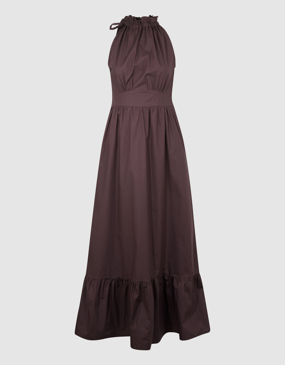 Tr&auml;ger Maxi Kleid Braun SHOEBY WOMEN