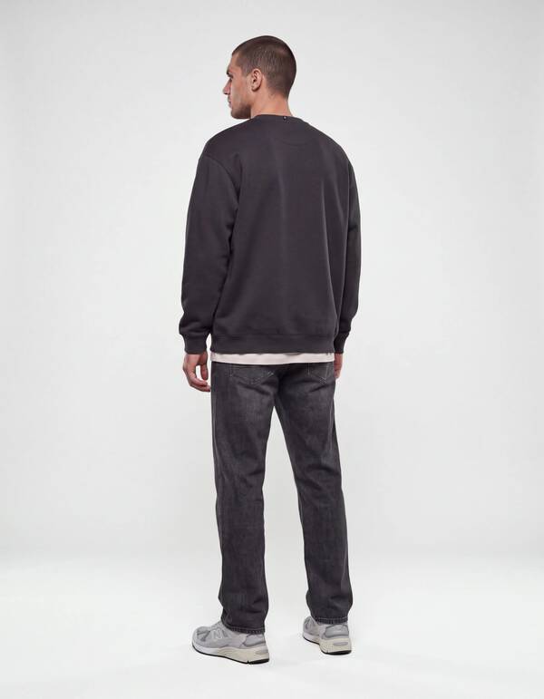 Crewneck Pullover Dunkelgrau SHOEBY MEN