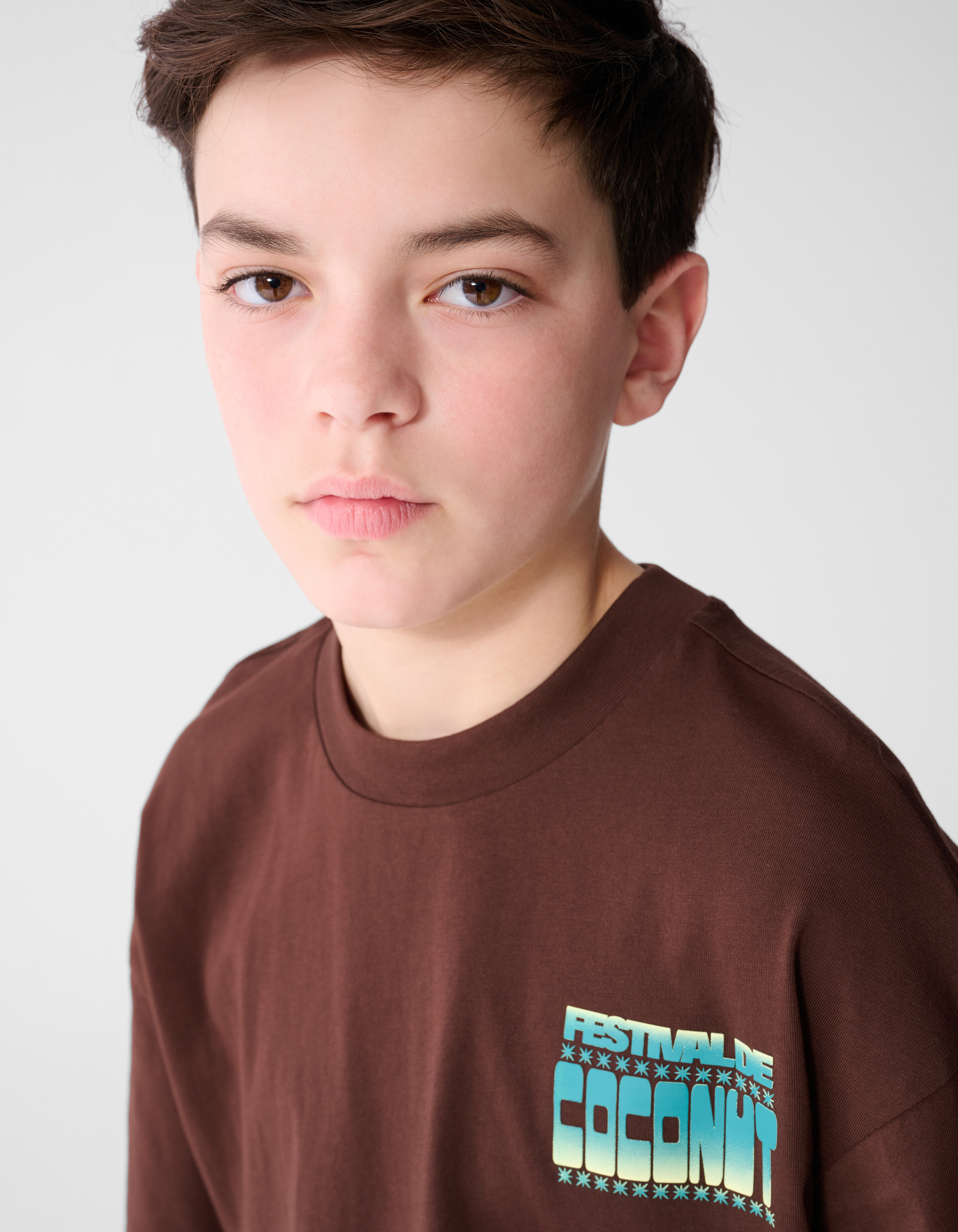 Kokosnuss Kunst T-Shirt Braun SHOEBY BOYS