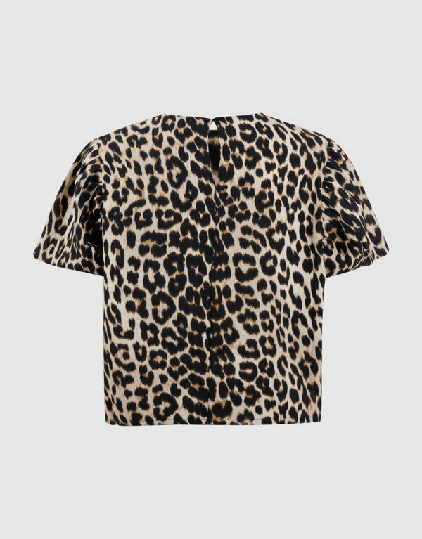 Leopard Drehverschluss Hellbraun SHOEBY GIRLS
