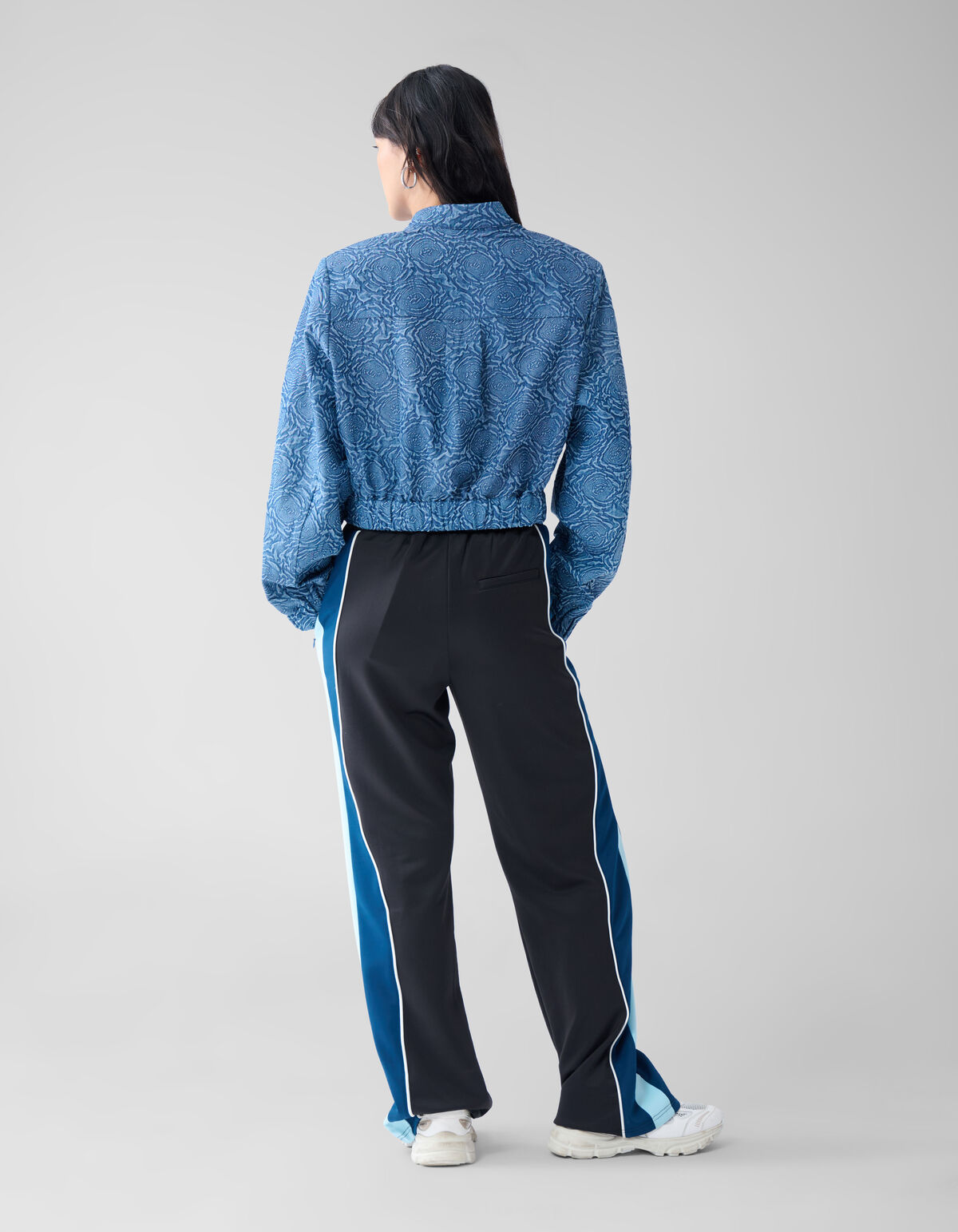 Bedruckter Jeansbomber Dunkelblau SHOEBY WOMEN