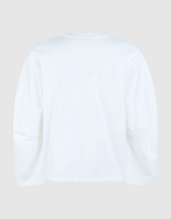 Egg Shape Longsleeve T-shirt Wit SHOEBY WOMEN