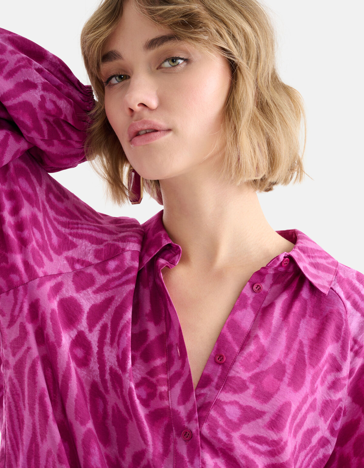 Bluse mit Leopardenmuster Rosa SHOEBY WOMEN