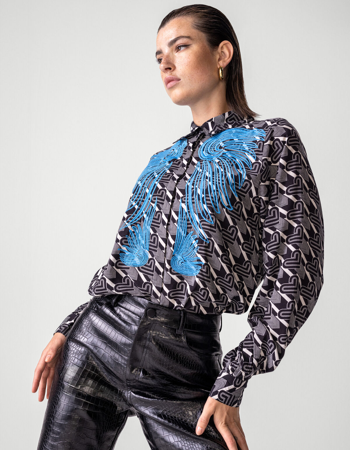 Klobige Reif-Ohrringe Gold SHOEBY ACCESSOIRES