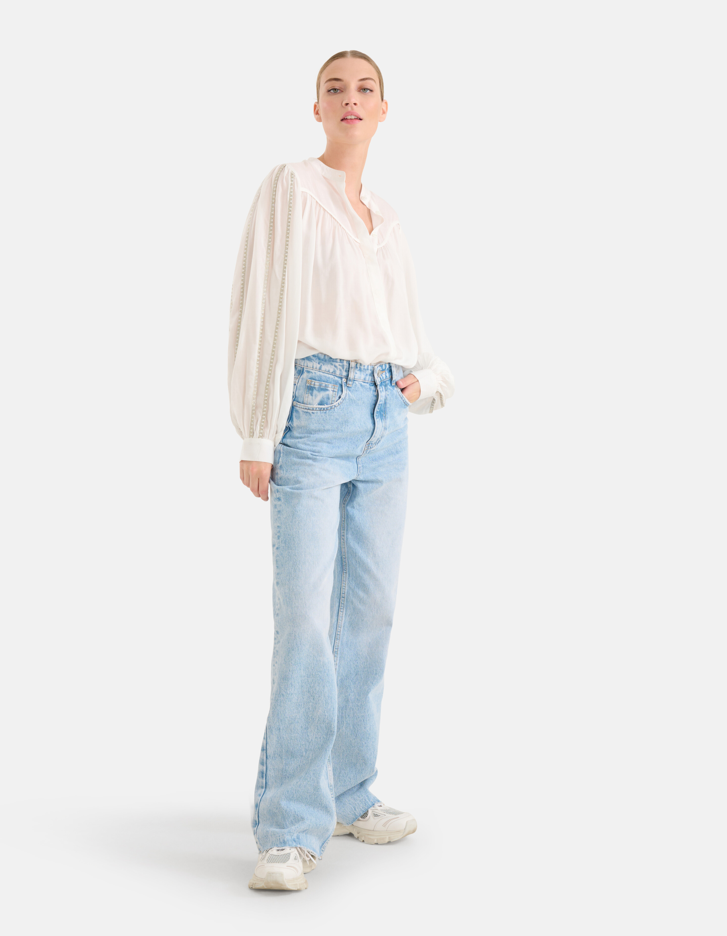 Faltenbluse Off White By Mieke SHOEBY WOMEN