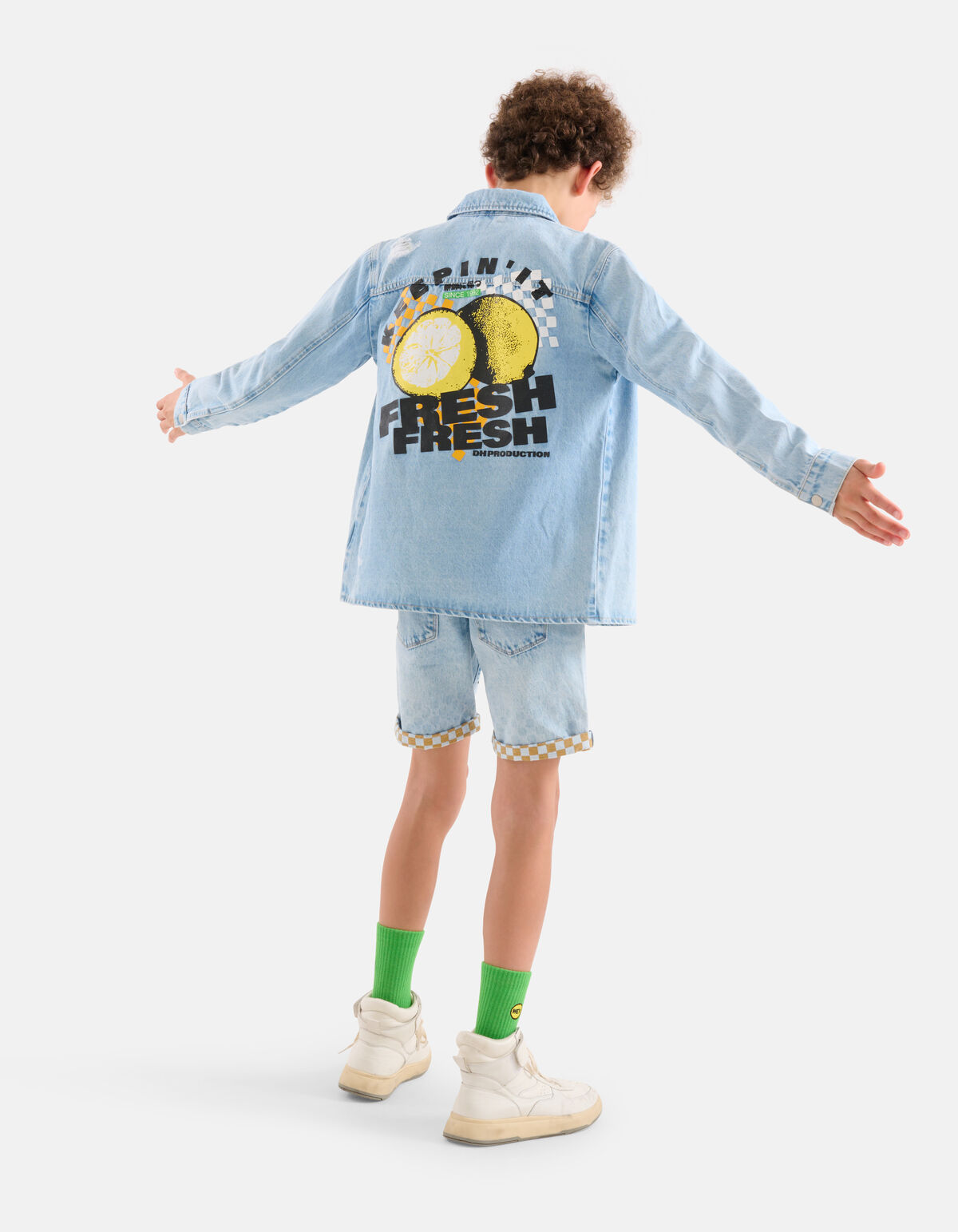 Kunstwerk Denim Overshirt Bleached By Dylan SHOEBY BOYS