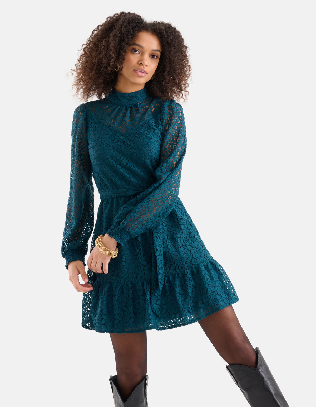 Spitzenkleid Petrol SHOEBY WOMEN