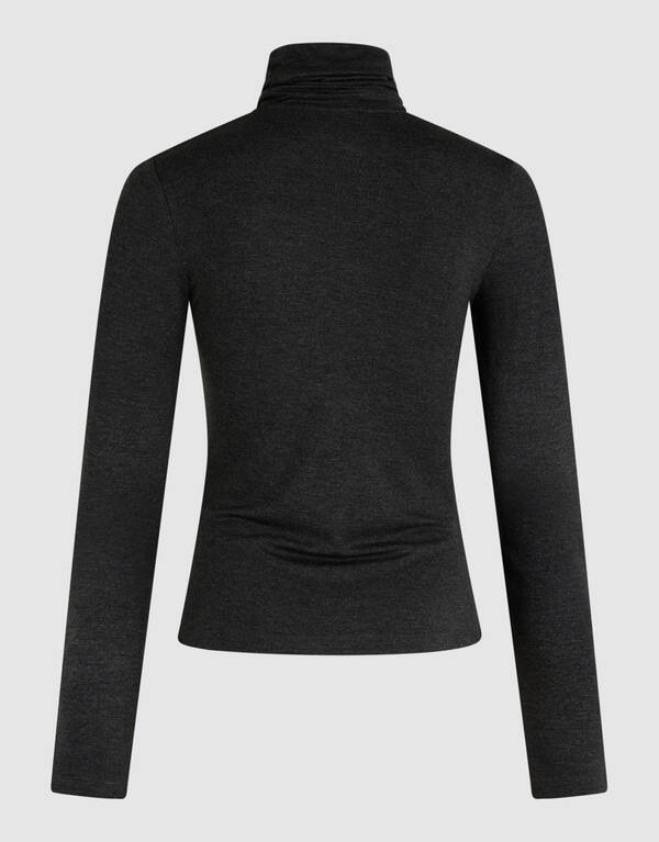 Col Neck Longsleeve Schwarz SHOEBY WOMEN