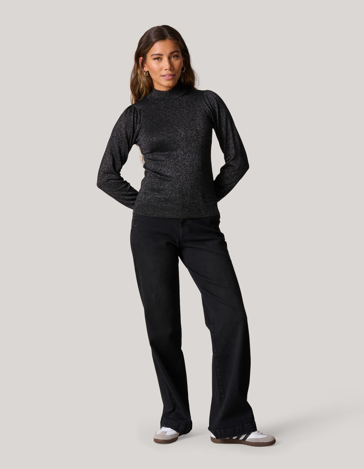 Glitzerpulli Schwarz SHOEBY WOMEN