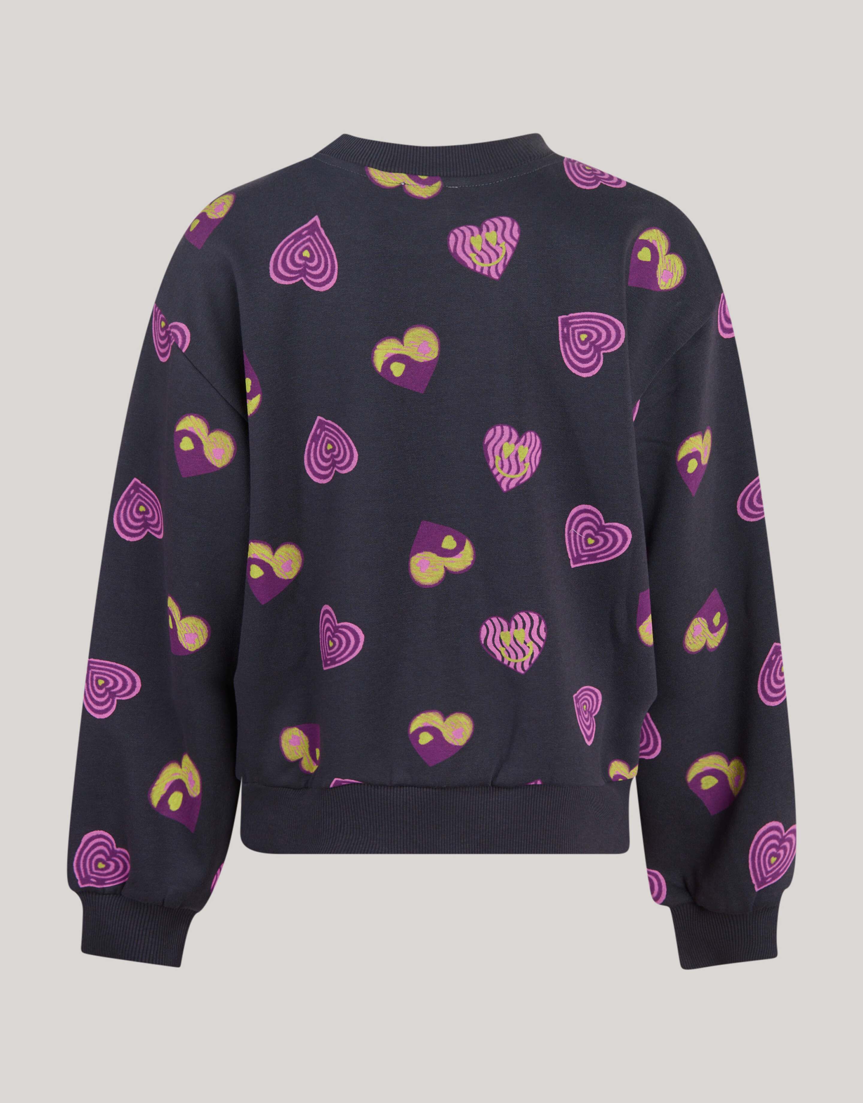 Herz-Pullover Dunkelgrau SHOEBY GIRLS