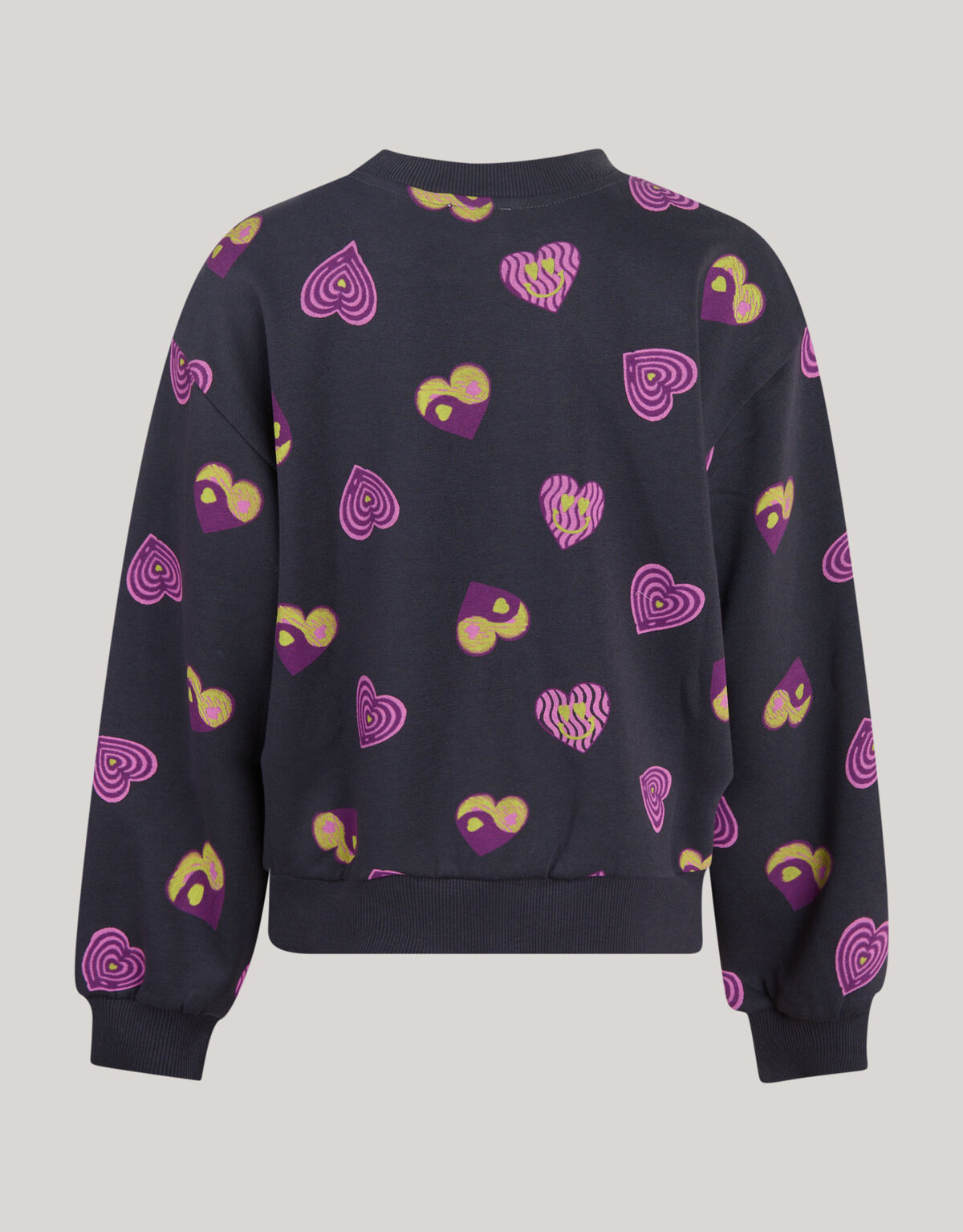 Herz-Pullover Dunkelgrau SHOEBY GIRLS