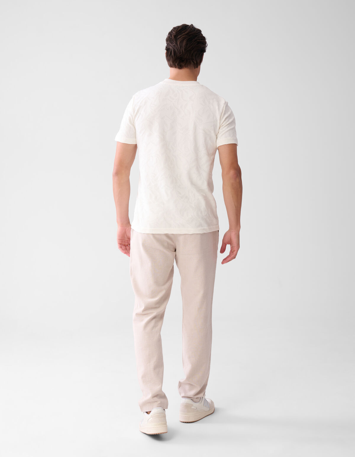 Strukturiertes T-shirt Off White SHOEBY MEN