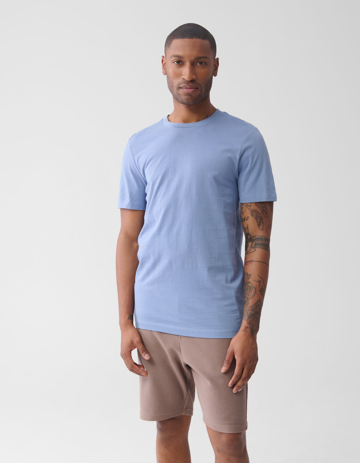 Urban Artwork T-shirt Lichtblauw SHOEBY MEN