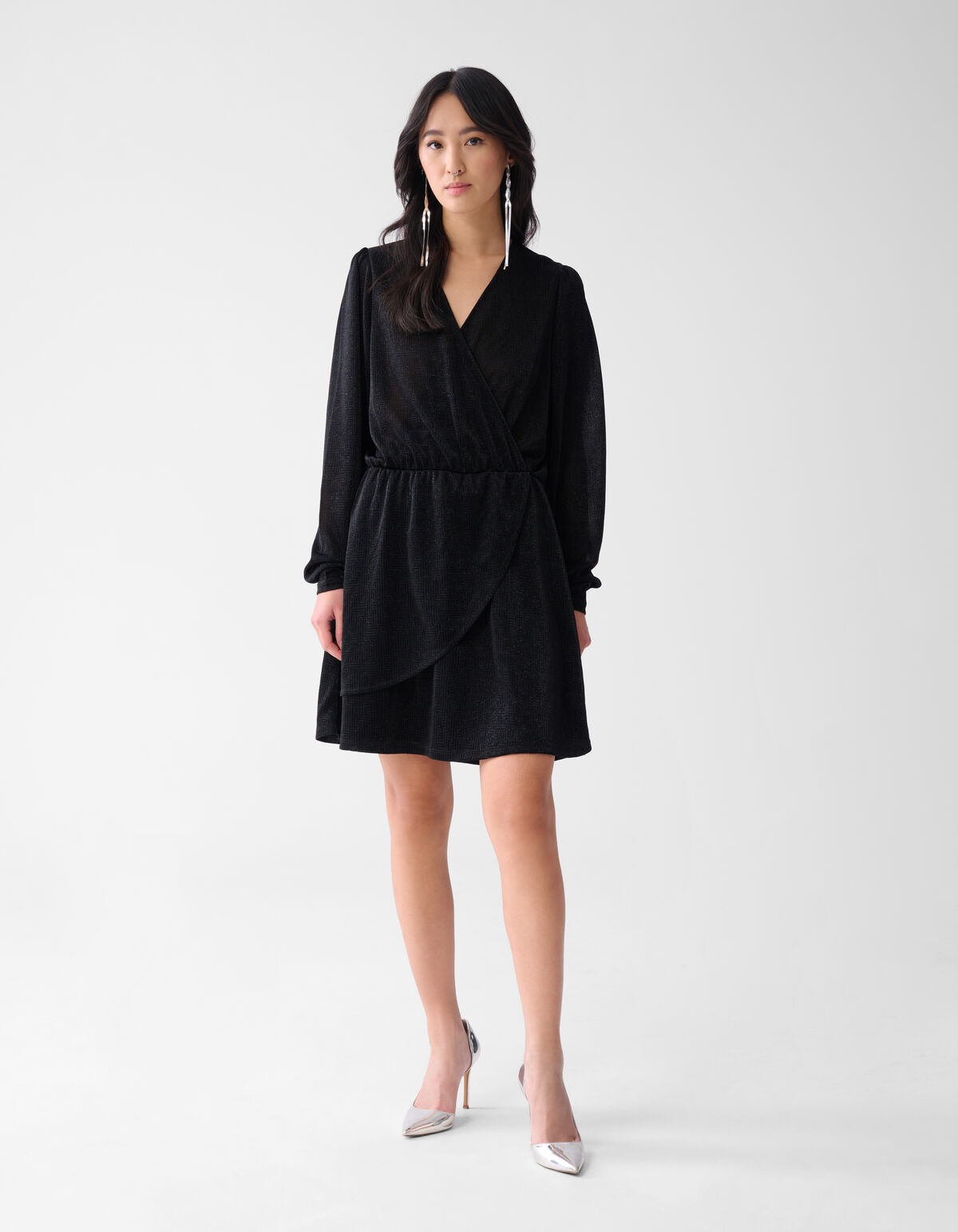 Lurex-Minikleid Schwarz SHOEBY WOMEN
