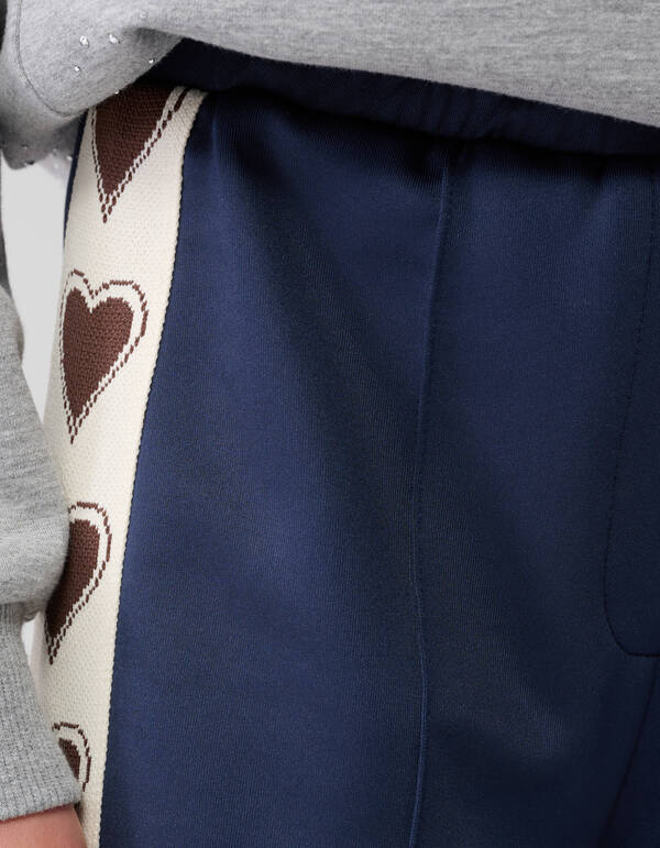 Sportliche Hose mit weitem Bein in Dunkelblau SHOEBY GIRLS