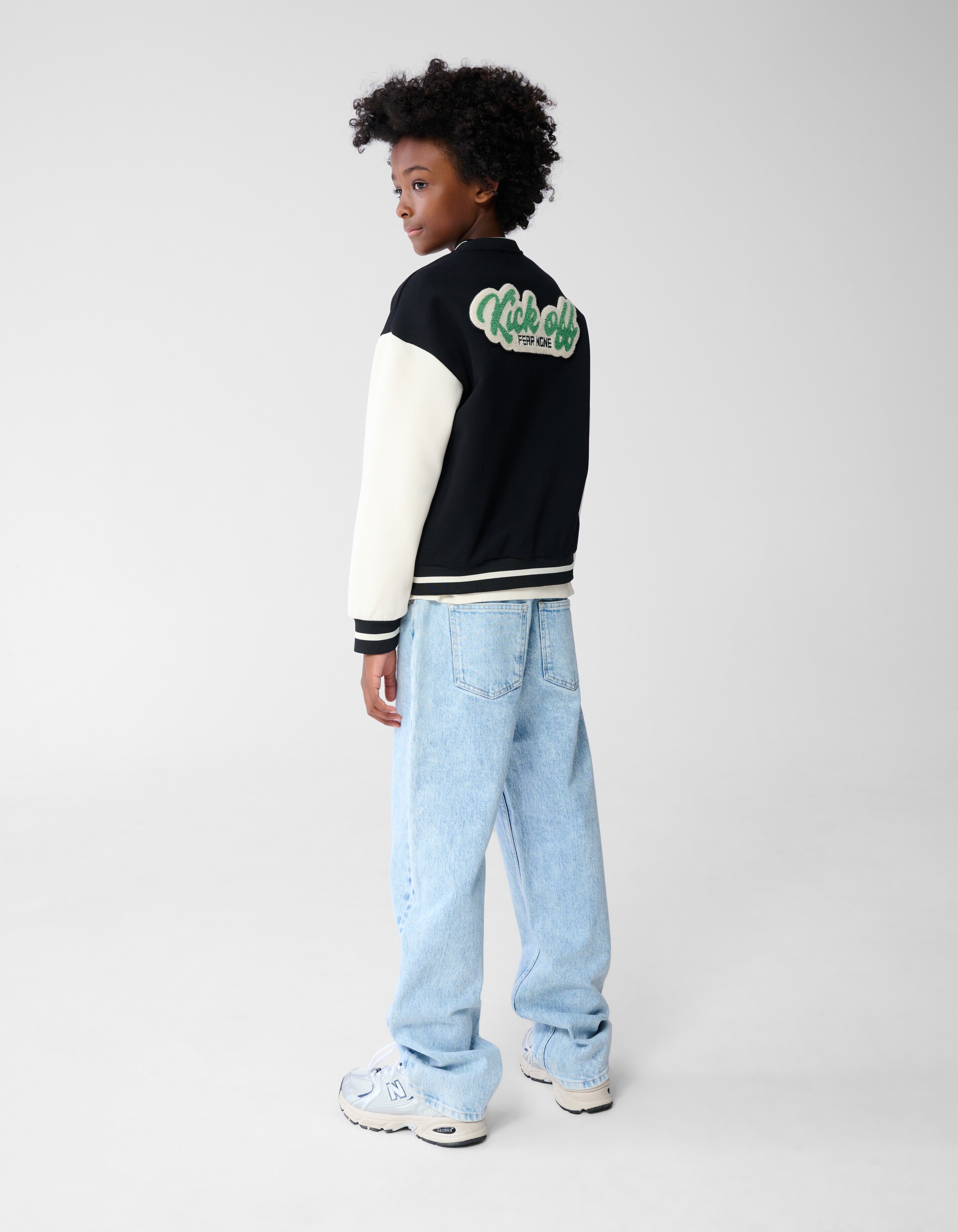 Kick Off Artwork Bomber Schwarz/Weiß SHOEBY BOYS