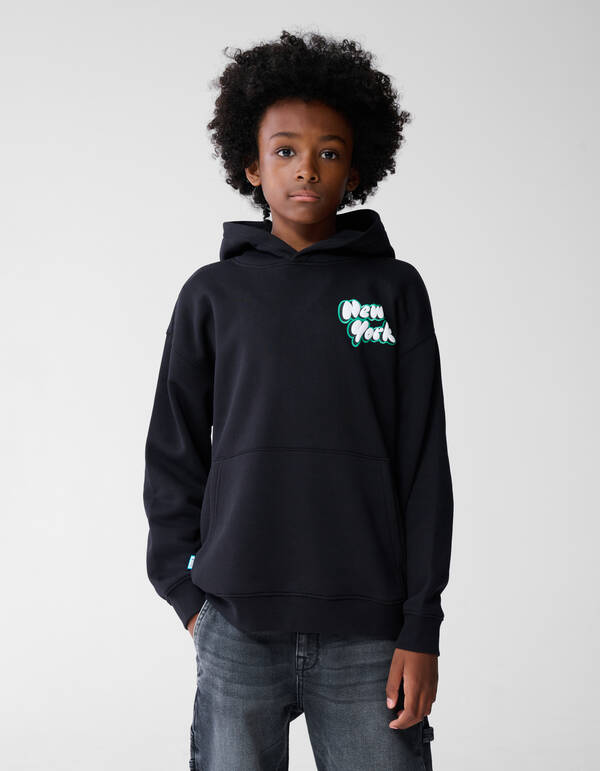 New York Artwork Hoodie Schwarz SHOEBY BOYS