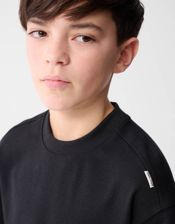 Label T-Shirt Schwarz SHOEBY BOYS