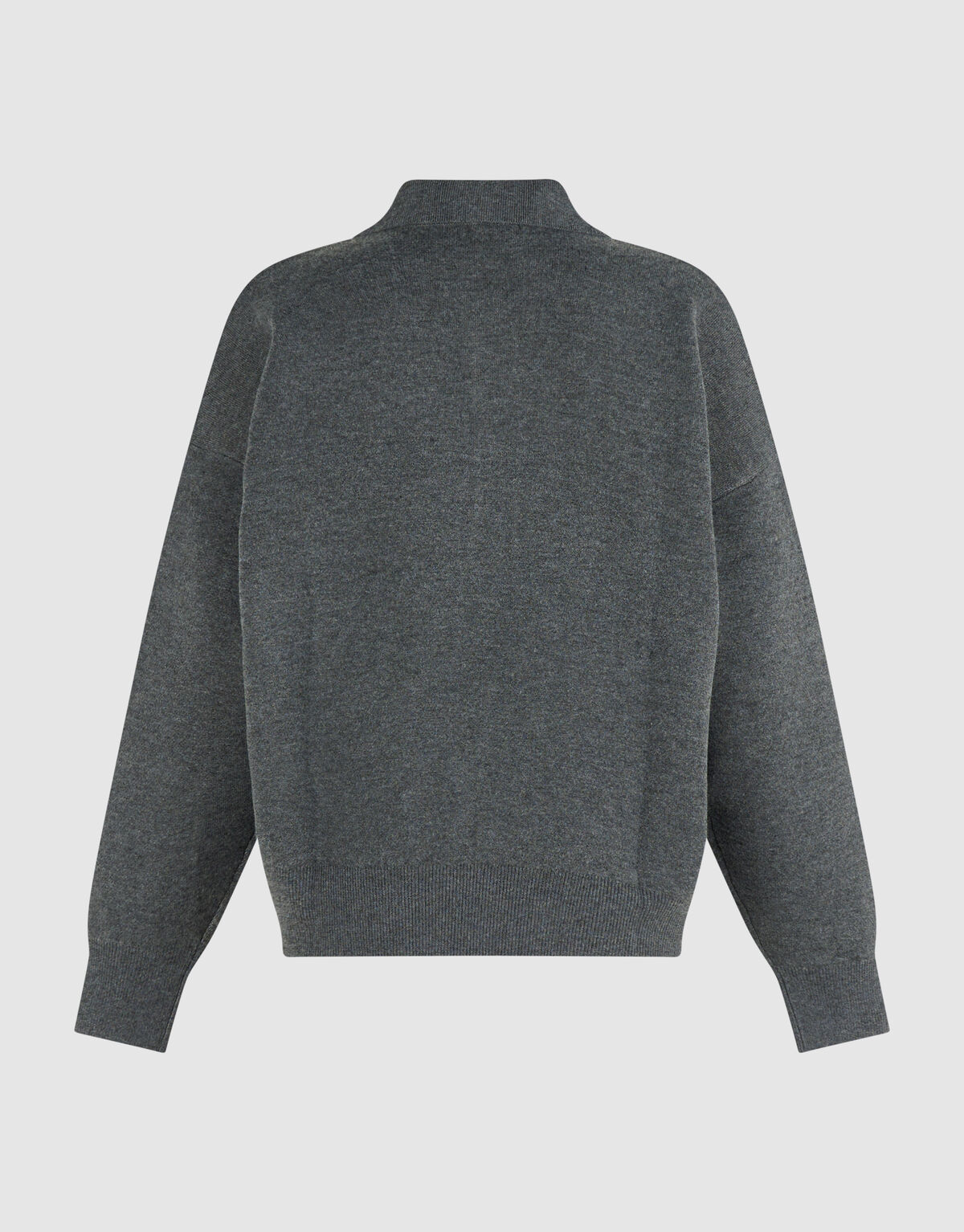Oversized Polo Pullover grau SHOEBY WOMEN