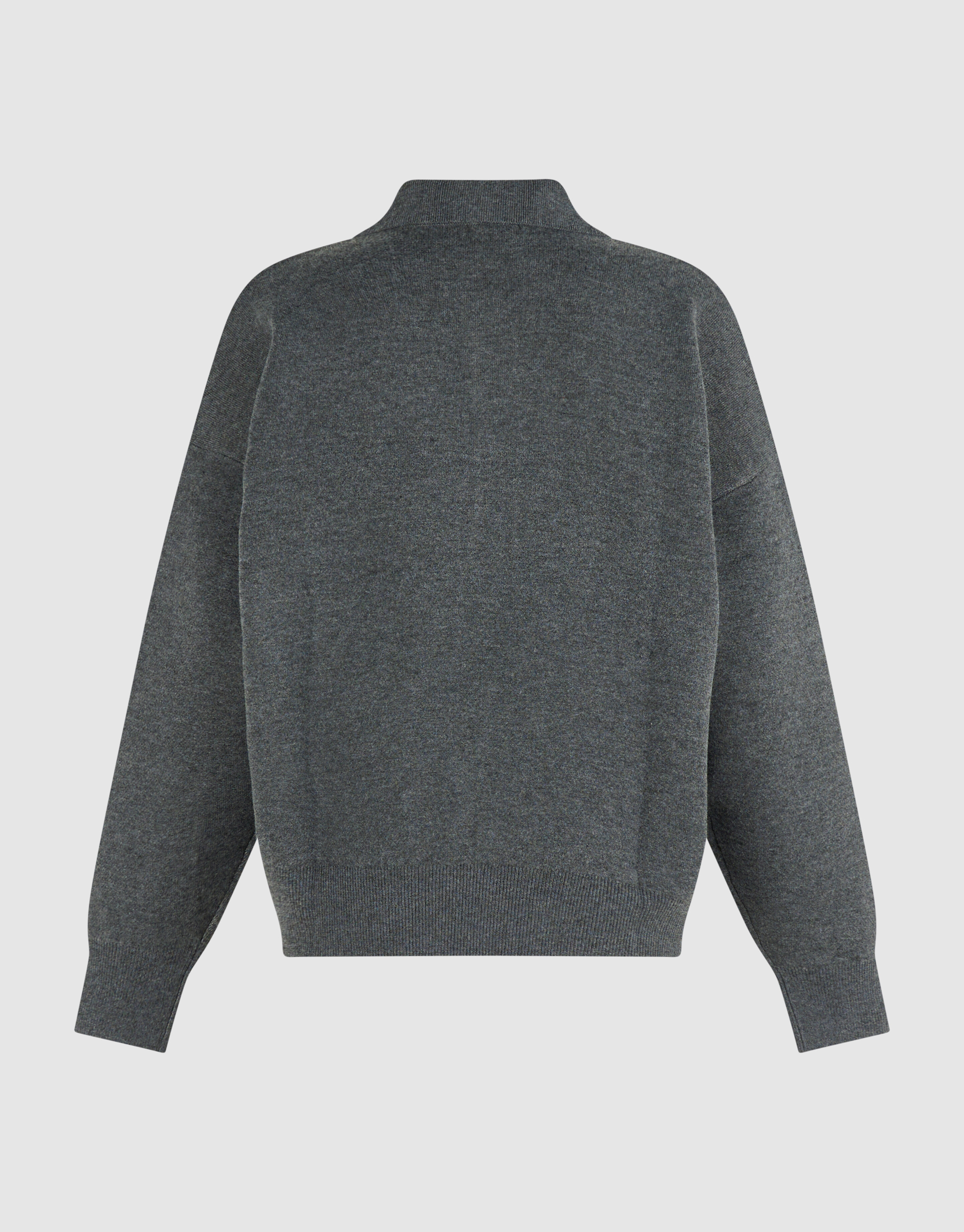 Oversized Polo Pullover grau SHOEBY WOMEN